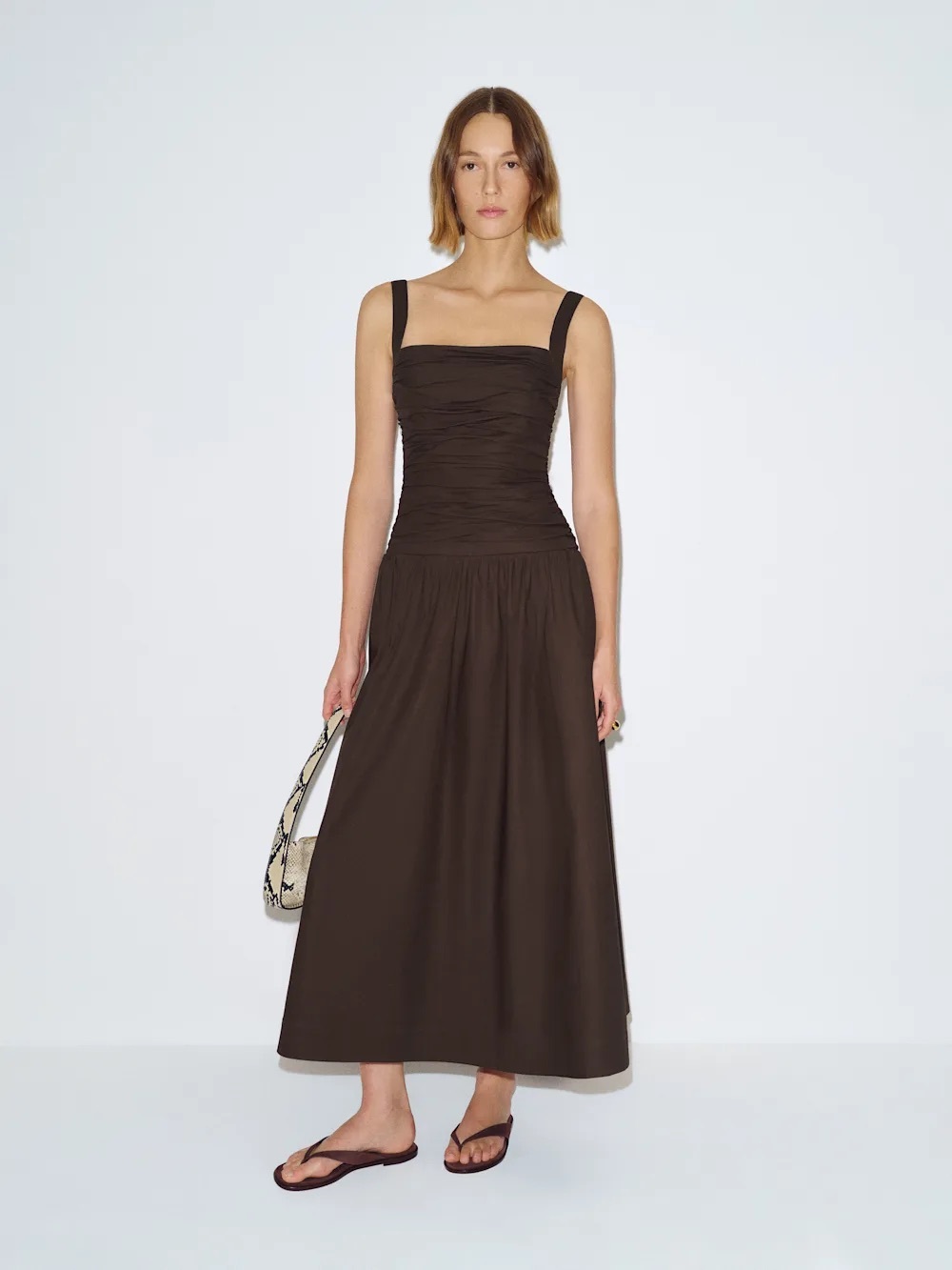 Reformation Nesta Dress in Mole size 0